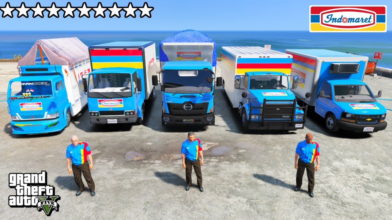 AKU KUMPULKAN SEMUA TRUK INDOMARET MUATAN PALING KEREN DI GTA 5