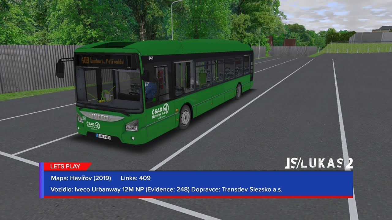 OMSI 2 | Havířov 2019 | Iveco Urbanway 12M NP (Evidence: 40-1001) | Transdev Slezsko | Linka 409
