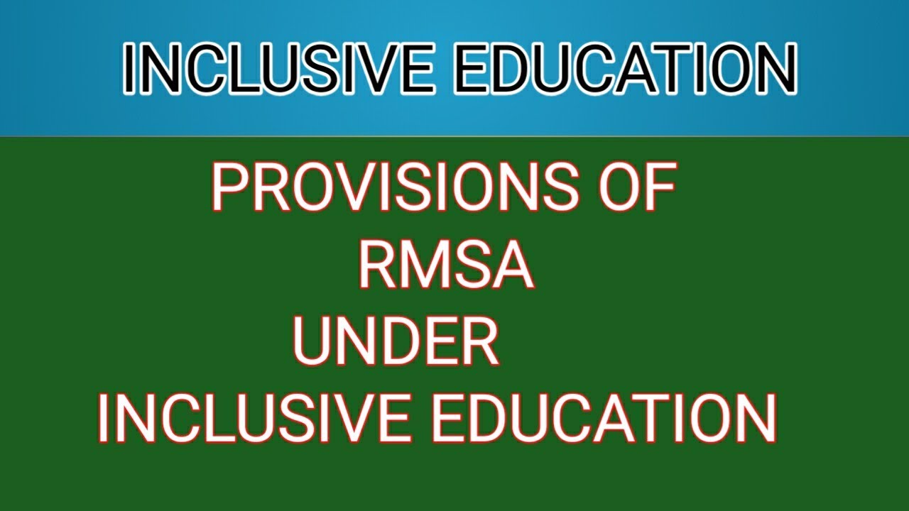 Положение о RMSA в рамках инклюзивного образования. Примечания к материалам B.ED/M.ED на хинди: з...