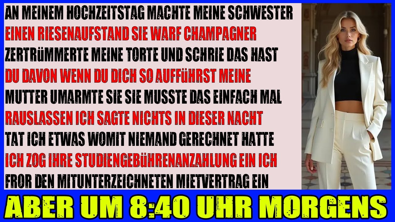 An meinem Hochzeitstag machte meine Schwester eine Szene  Chaos pur!