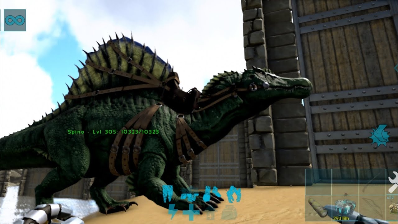 CARA MUDAH TAMING SPINOSAURUS ARK ULTIMATE MOBILE EDITION | THE ISLAND
