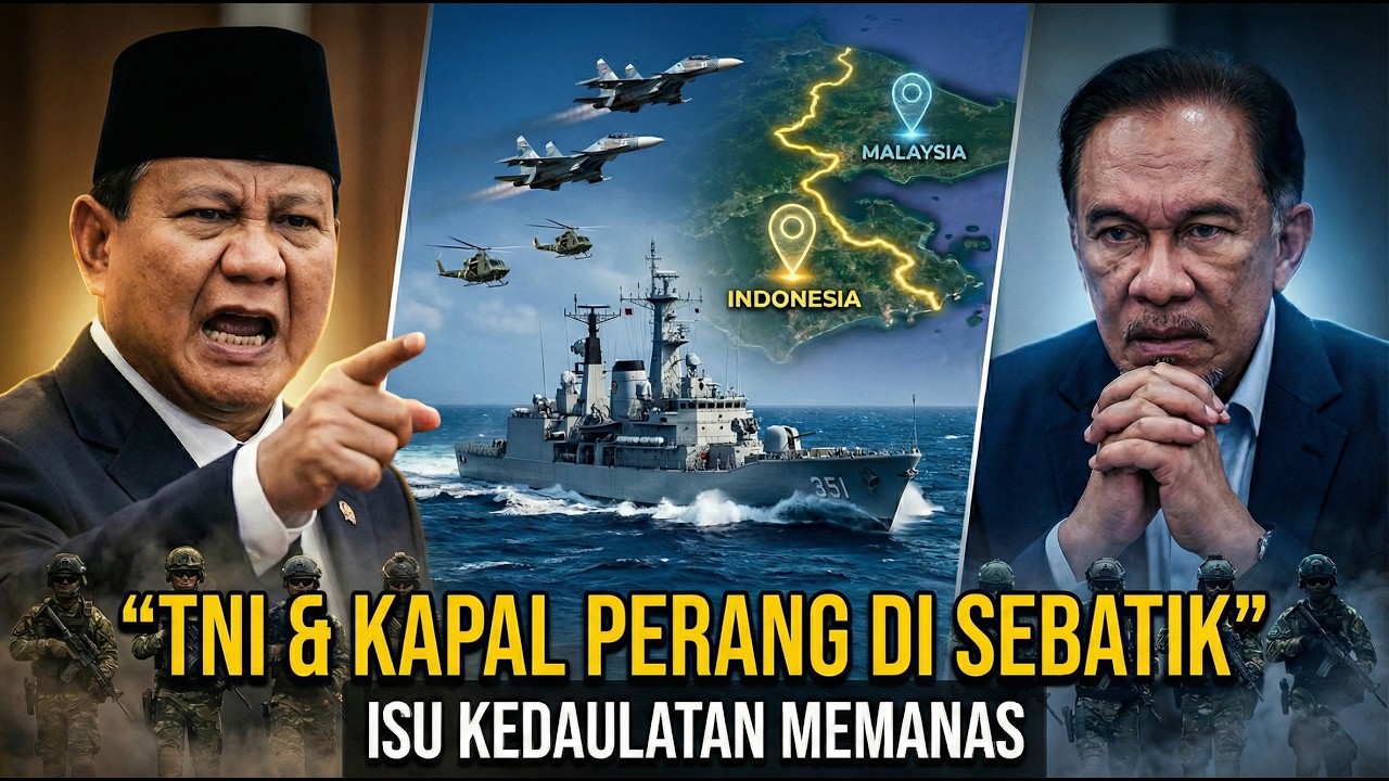 MALAYSIA KETAKUTAN!? Prabowo kirim TNI & kapal perang ke Pulau Sebatik? Isu kedaulatan RI memanas!