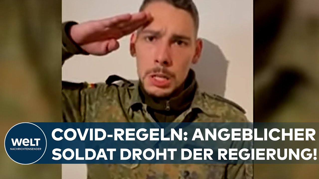 VIDEO AUF TELEGRAM: Ultimatum wegen Corona-Maßnahmen! Angeblicher Soldat droht der Bundesregierung