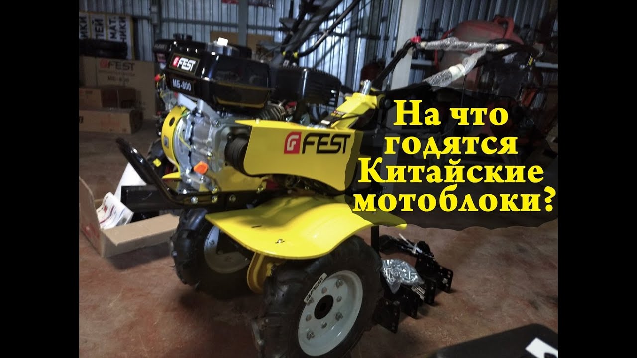 Вот почему китайские мотоблоки самые дешевые. Fest МБ 800 и Кама МБ 7.0