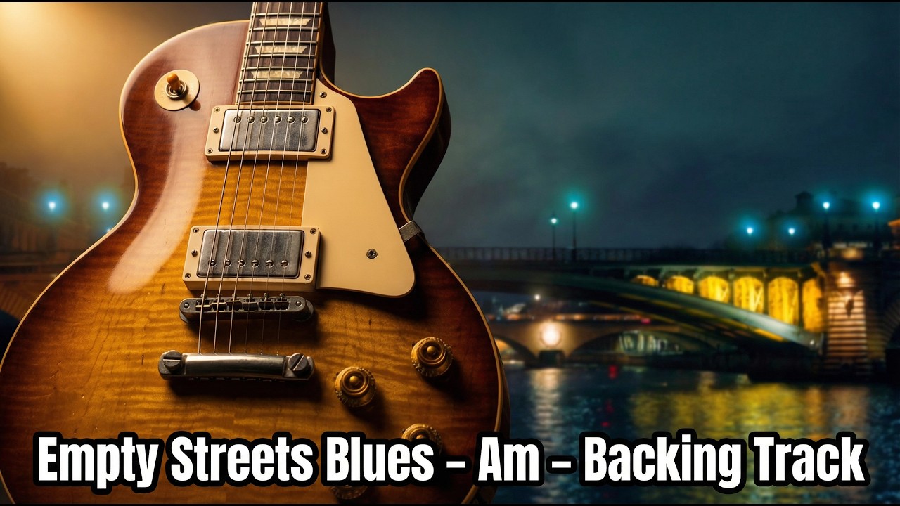 Empty Streets Blues &ndash; Slow Blues Backing Track in Am | For Practice