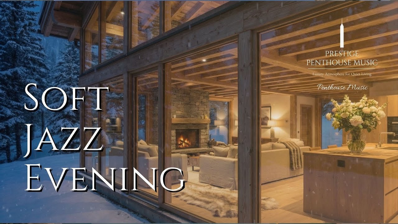 Quiet Winter Lounge | Soft Jazz Piano & Ambient Soundscape