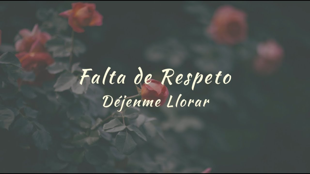 Carla Morrison - Falta de respeto (letra)
