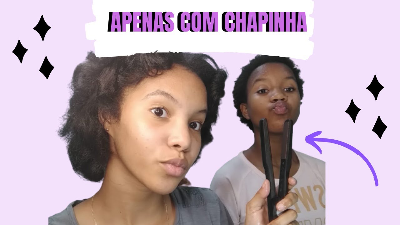 COMO ALISAR O CABELO CRESPO SÓ COM CHAPINHA !✨DÁ CERTO SEM PASSAR SECADOR ?