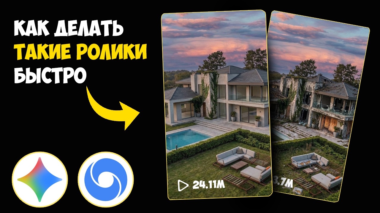 КАК ДЕЛАТЬ ВИРУСНЫЕ РОЛИКИ С РЕСТАВРАЦИЕЙ