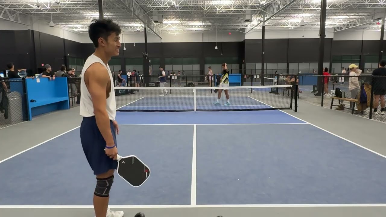 This guy loves his backhand slice! (4.5 Pickleball)