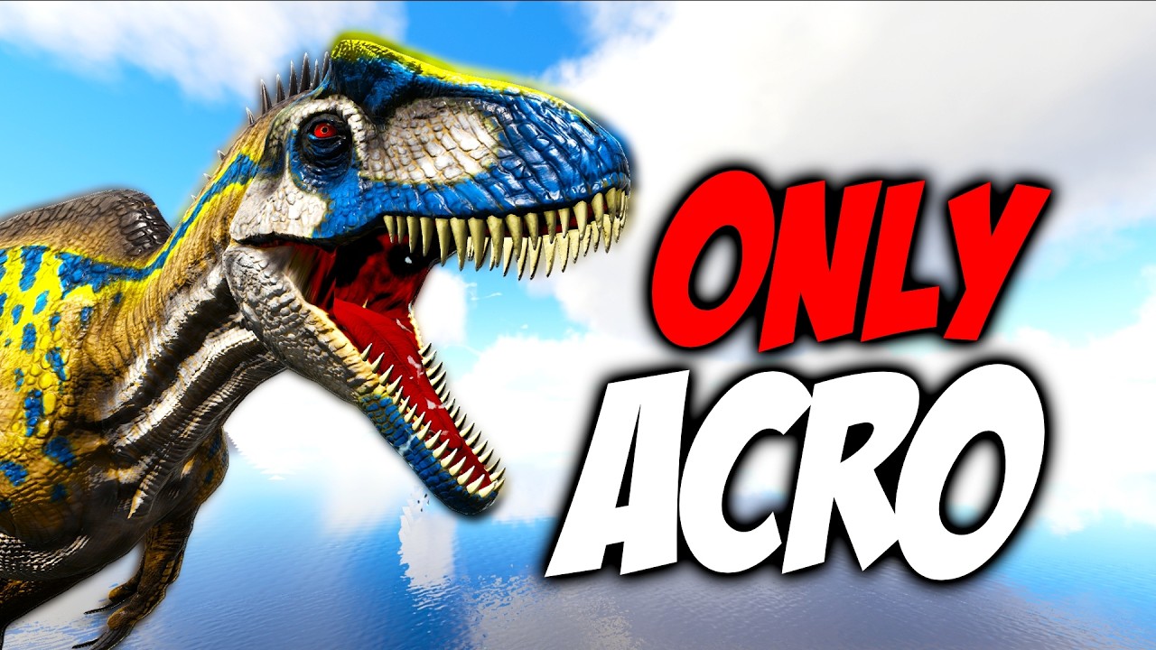 ARK But I Replaced EVERY DINO with the ACRO... | Modded Ark