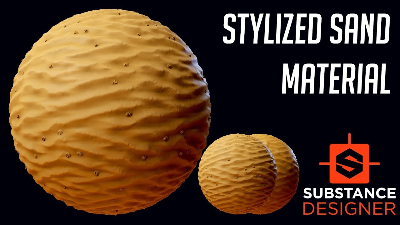 Substance Designer - Stylized Sand - Stylized Desert Material #1