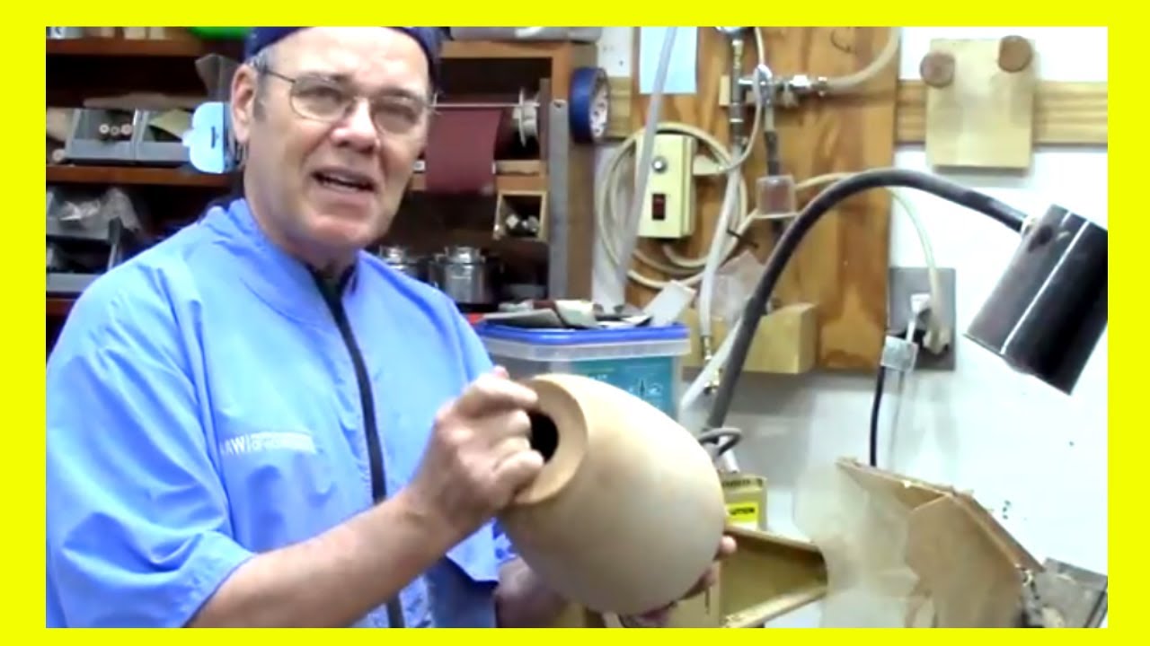 Rough Turned Cremation Urn of Bradford Pear