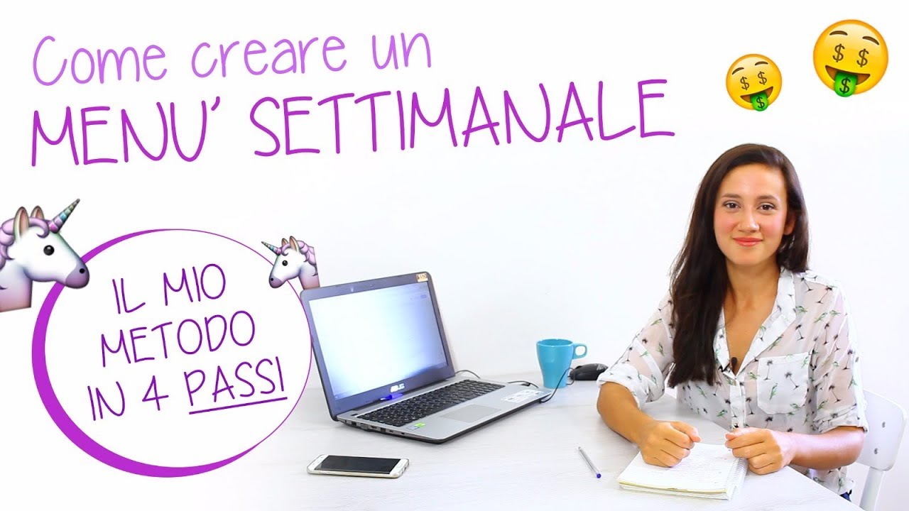 COME CREARE UN MENU' SETTIMANALE IN 4 STEP | EFFICACE ECONOMICO e SEMPLICE per ORGANIZZARE I PASTI