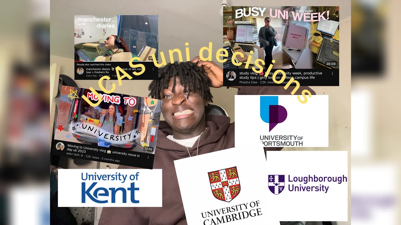 MY UCAS UNIVERSITY DECISIONS 2024 Loughborough Essex Middlesex Portsmouth Kent Derby