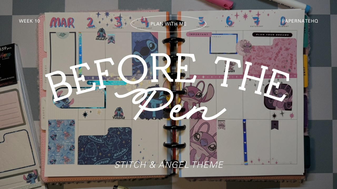 Planning with the Stitch & Angel Be Happy Box | Before the Pen Happy Planner