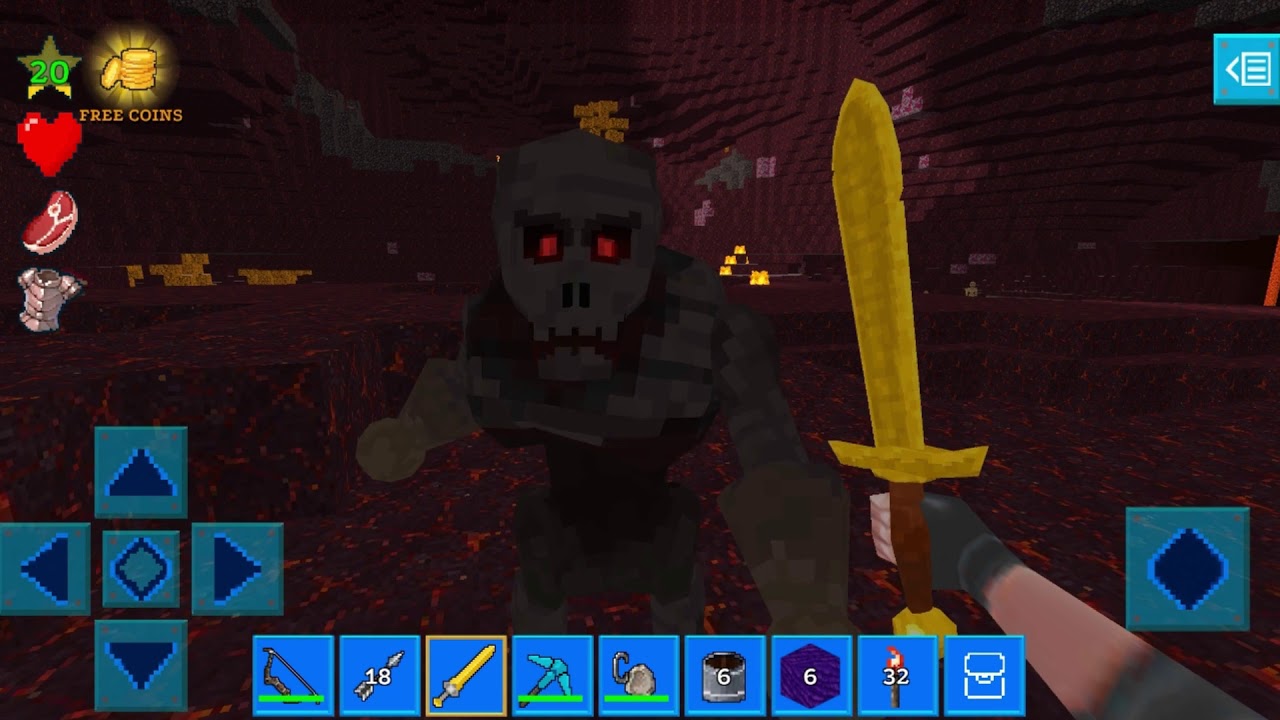 КАК ПОСТРОИТЬ ПОРТАЛ В ПОДЗЕМЕЛЬЕ | RealmCraft 3D Free with Skins Export to Minecraft