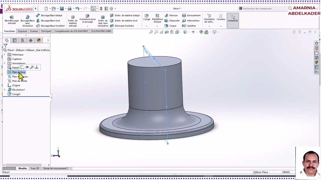 APPRENDRE SOLIDWORKS  TP CORS  MECANIQUE 1 .0      PAR AMARNIA ABDELKADERCORPS