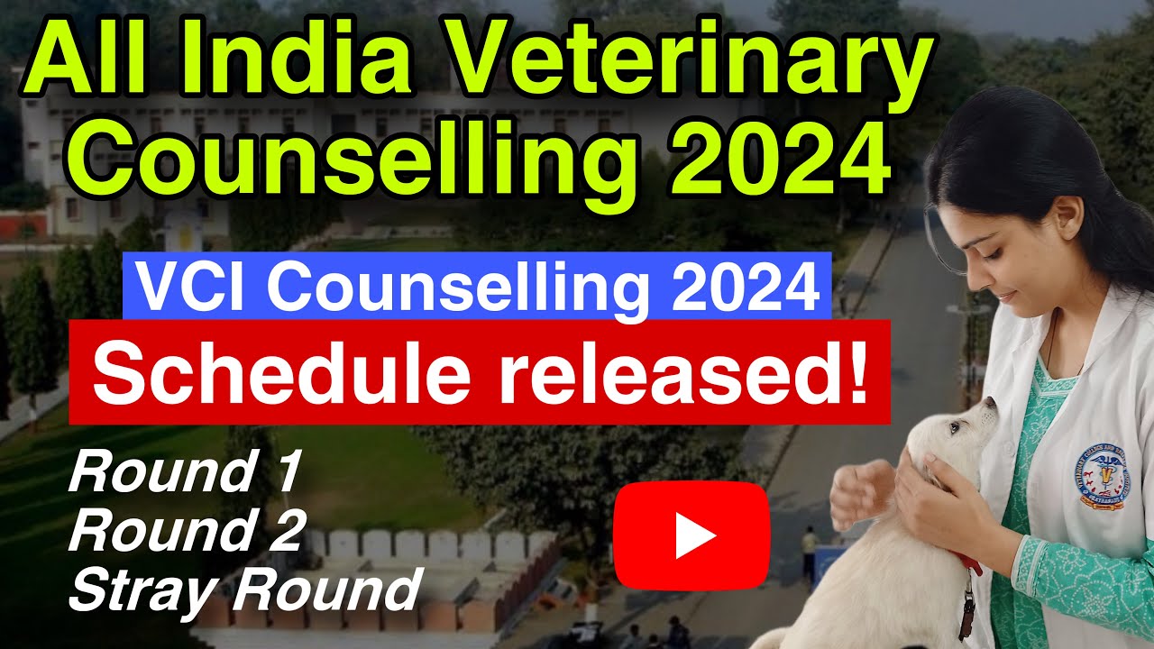 VCI Counselling 2024 BIG UPDATES ‼️ Schedule released 😱#vci #veterinary #vet #neet #vetstudent #new