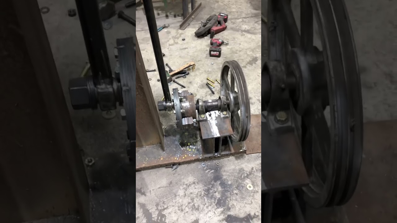 Krause-o-matic electro-pneumatic forging hammer