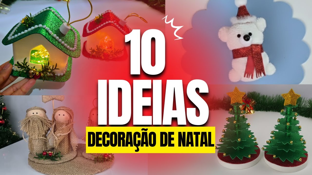10 Ideias Baratas e Lindas de Decoração de Natal DIY para Fazer em Casa (2025) 🎄✨