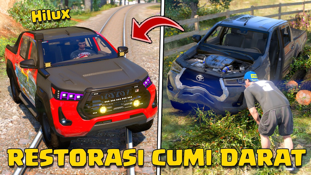 KITA PERBAIKI MOBIL RONSOK MENJADI SEPERTI BARU DI GTA 5