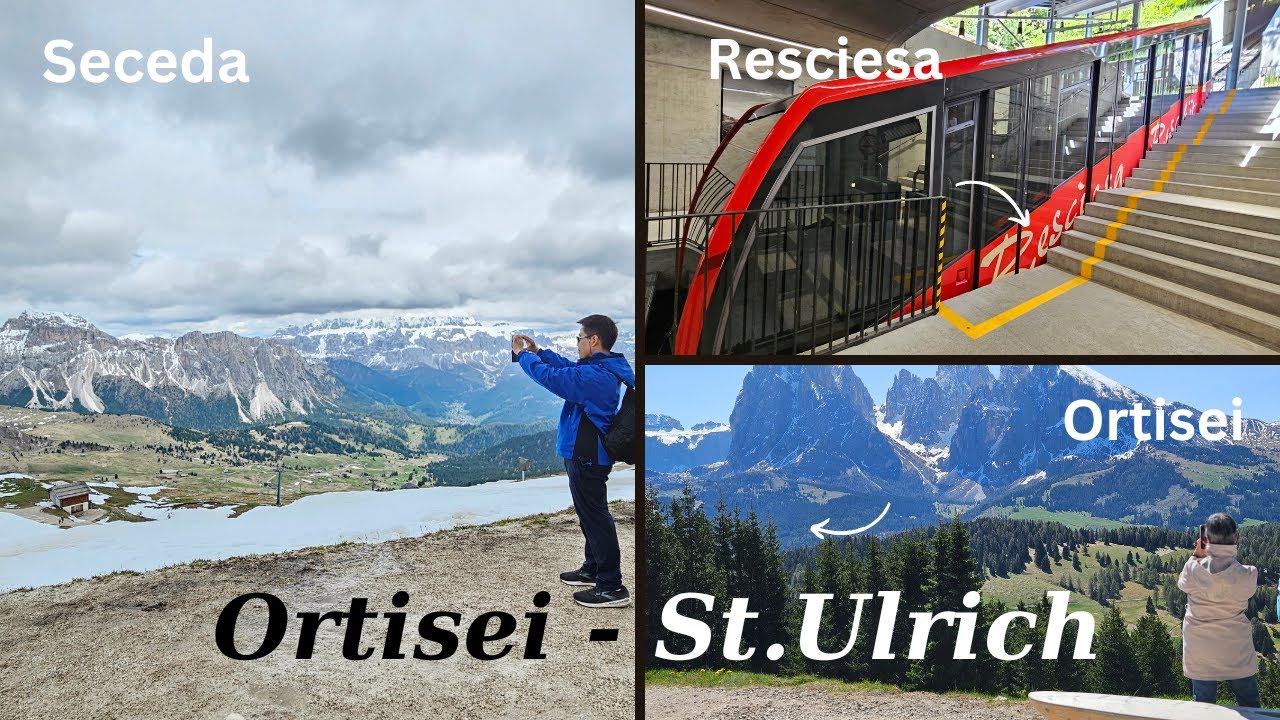 Part 5 เมือง Ortisei หรือ St.Ulrich รวมถึงกระเช้าในเมืองอย่าง Seceda, Ortisei และรถราง Resciesa