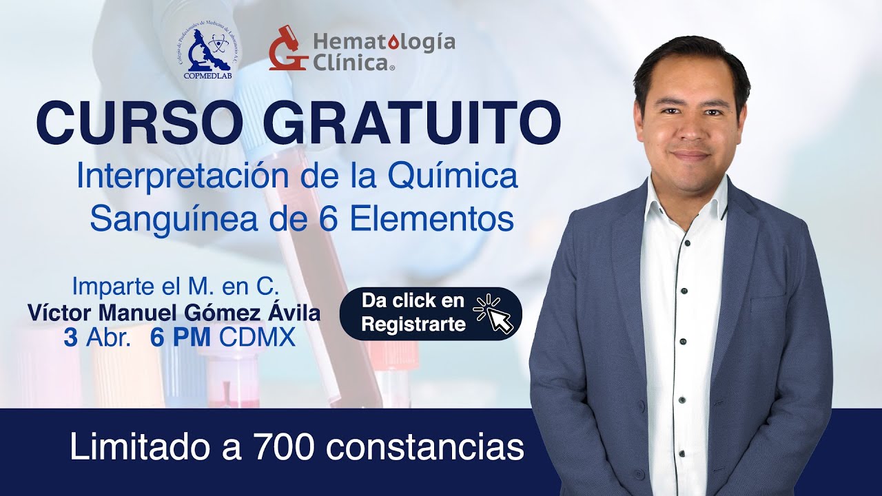 Curso gratuito: Interpretación de la química sanguínea de 6 elementos