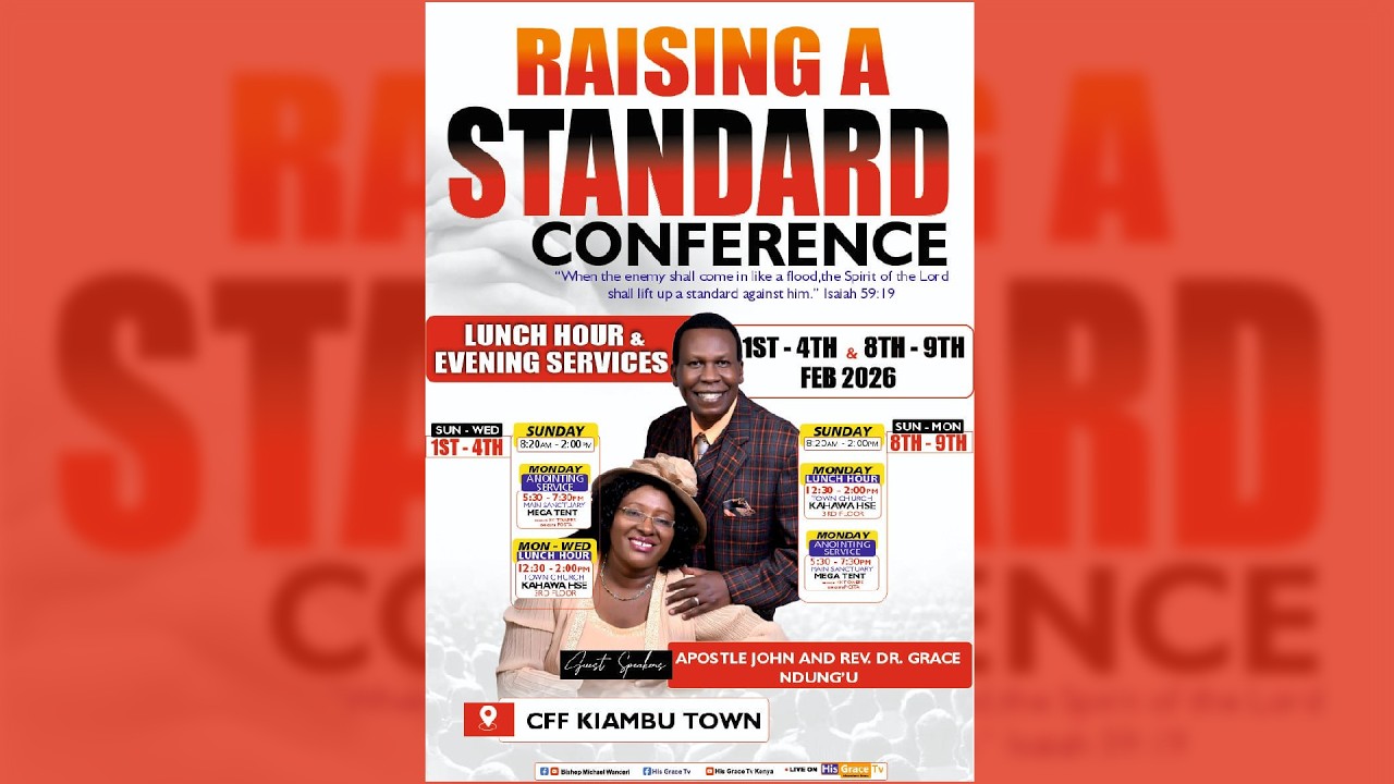 RAISING A STANDARD LUNCH HOUR SERVICE  || APOSTLE JOHN NDUNG'U || 3RD FEB  2026.