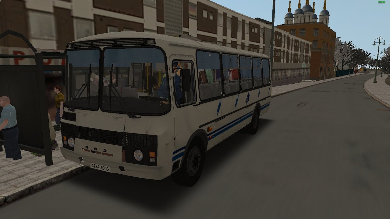 OMSI 2 BUS PAZ 4234 2005 MAP Большая Деревня 1.0 Маршрут 27