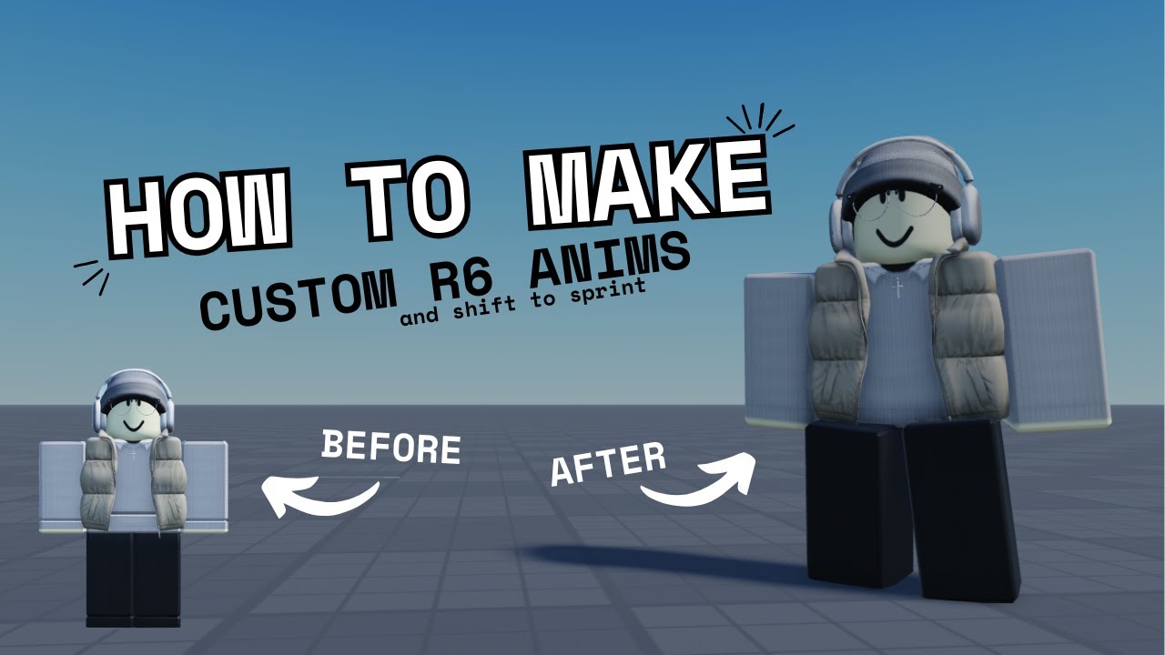 Custom R6 Roblox Animations - Roblox Studio Tutorial