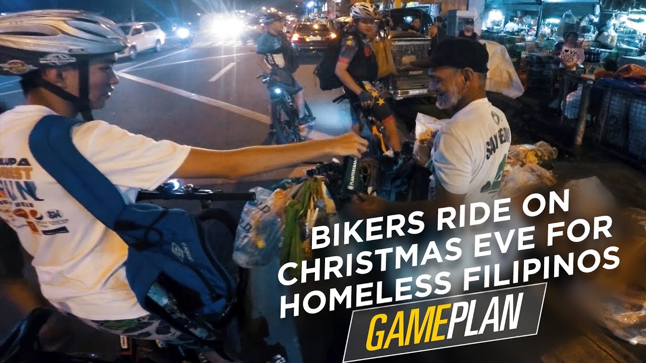 Bikers Ride on Christmas Eve for Homeless Filipinos
