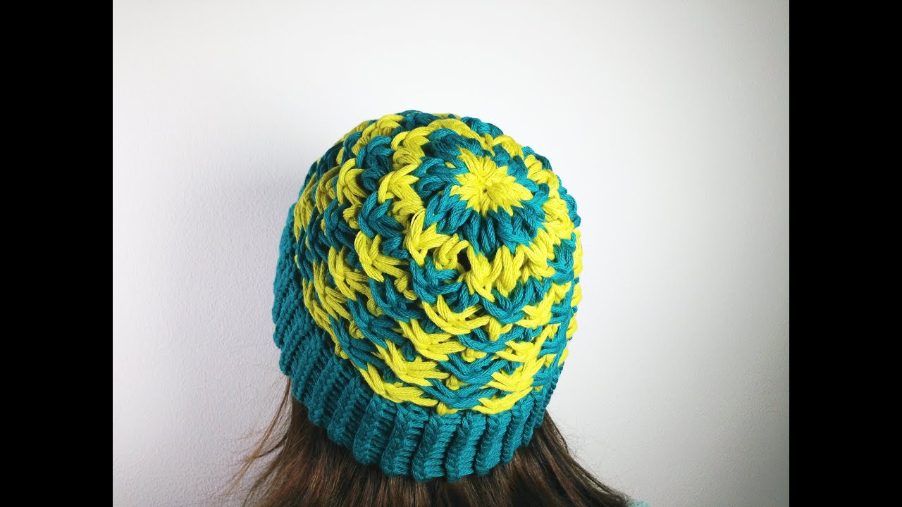 Cómo tejer un gorro en punto estrella con telar circular  (Tutorial DIY)