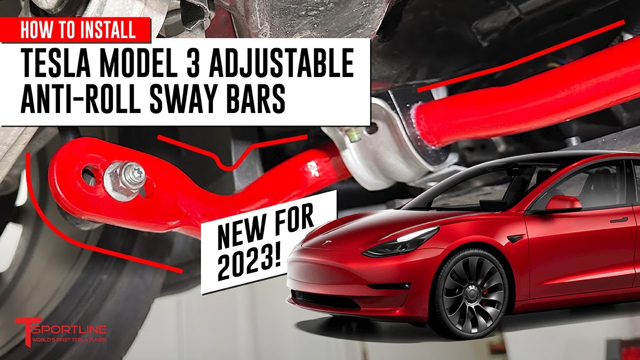 Eliminate Body Roll! DIY Installing TMaxx 3x Adjustable Anti-Roll Sway Bars on Tesla Model 3