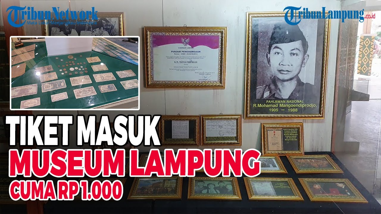MUSEUM LAMPUNG, TEMPAT WISATA SEJARAH MURAH MERIAH, TIKET MULAI RP 1.000 @TRIBUNLAMPUNGNEWSVIDEO
