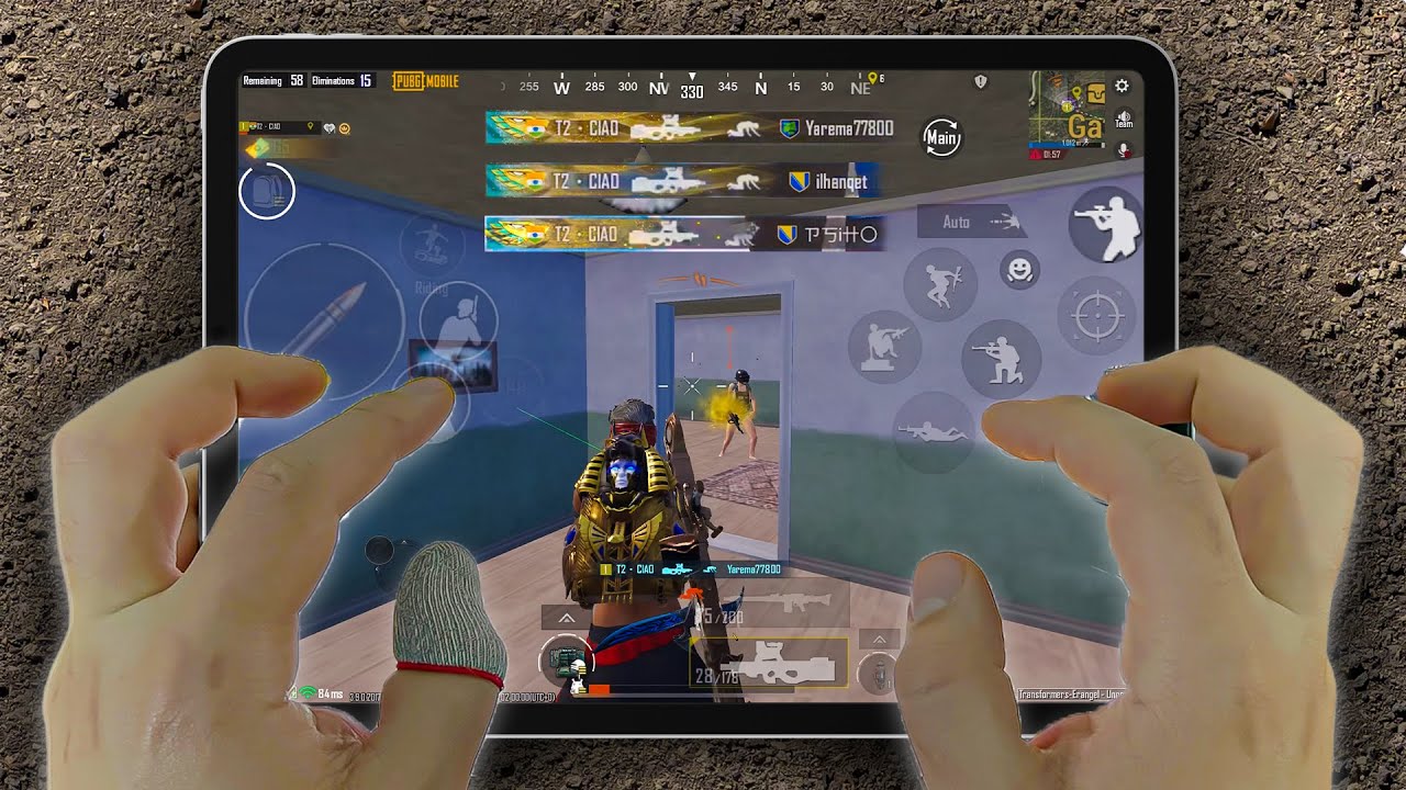 iPad Pro M2 (120fps) PUBG HANDCAM 🔥 Smooth+120FPS ❤️ Pubg Test/ Gameplay/ Sensitivity + Control 🔥