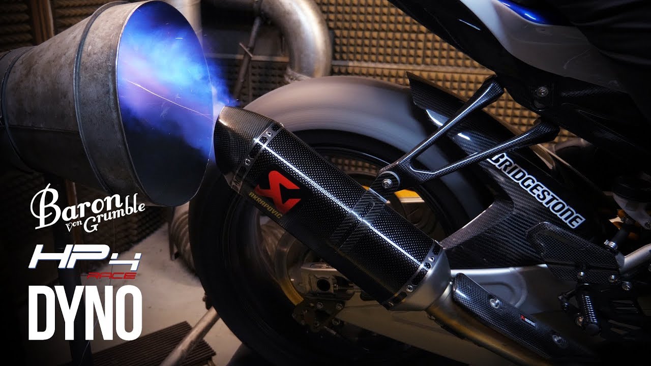 BMW HP4 RACE на динамометрическом стенде