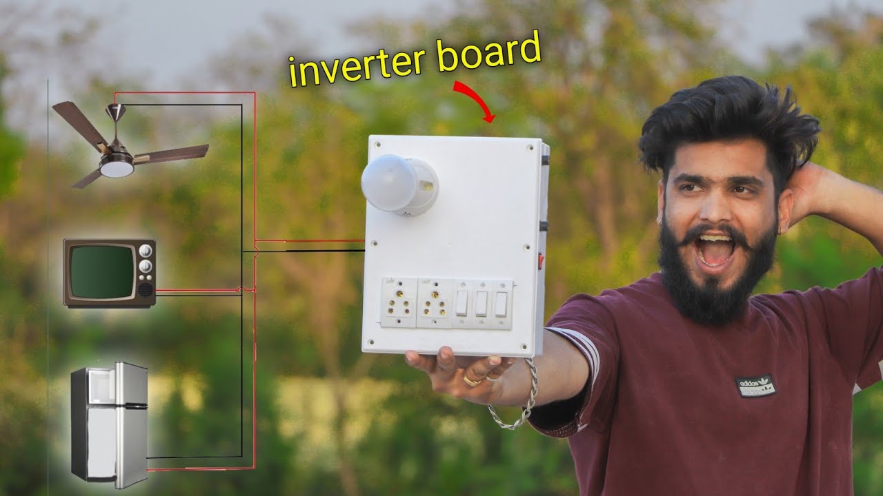 घर के लाइट बोर्ड को बनाए Inverter board और सब कुछ चलाओ | How to make inverter