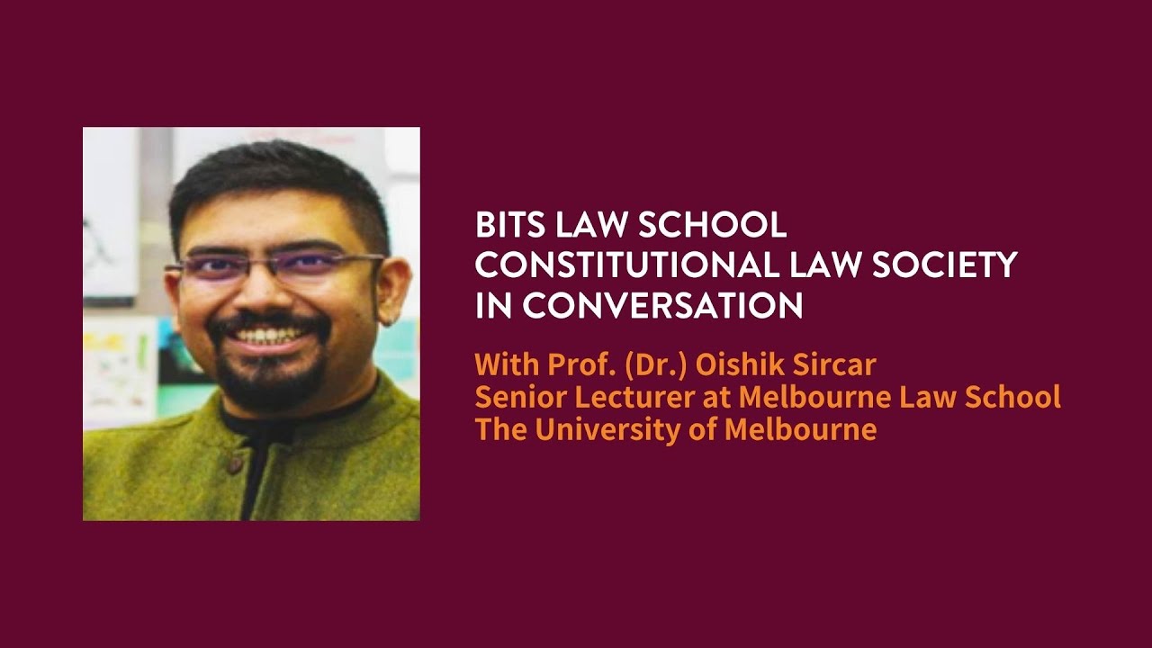 In Conversation with Prof. (Dr.) Oishik Sircar | Intersection of Law and Cinema