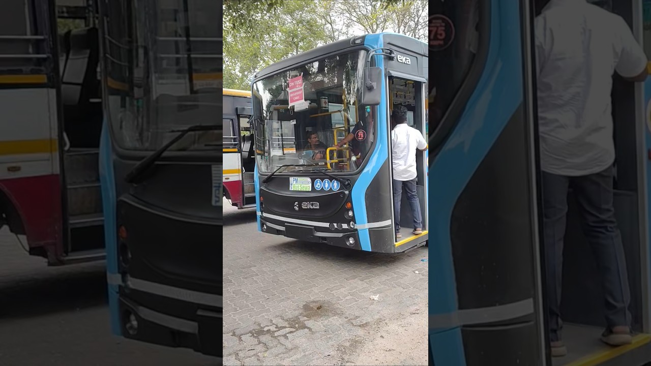 APSRTC NEW HIRE ELECTRIC BUS TRIAL RUN TIRUPATHI - TIRUMALA MANGALAM DEPOT #tirumala #tirupathi