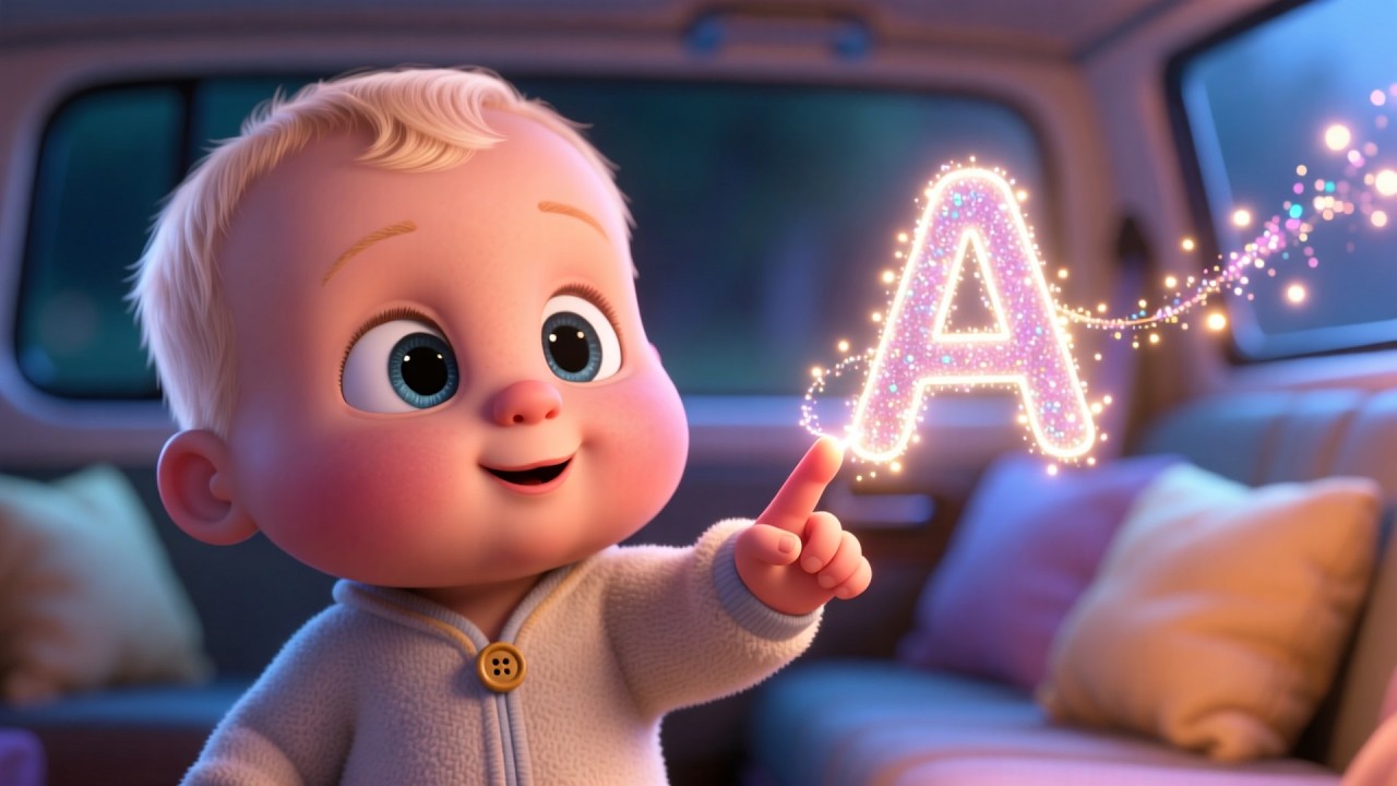 Study Van ABC Lights! 🚐✨ | Fun Alphabet Learning Song for Kids | Bright ABC Adventure