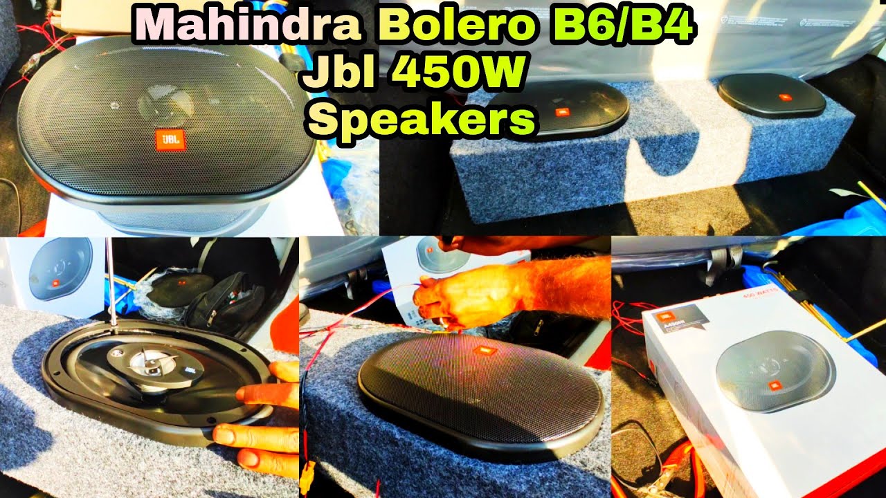 2020 Mahindra Bolero Best 9 Inch JBL 450 Watt's Speakers Installation | Loudest Sound | Wooden Box