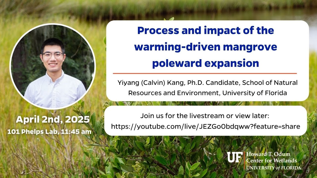 W3 Seminar: Process and impact of the warming-driven mangrove poleward expansion