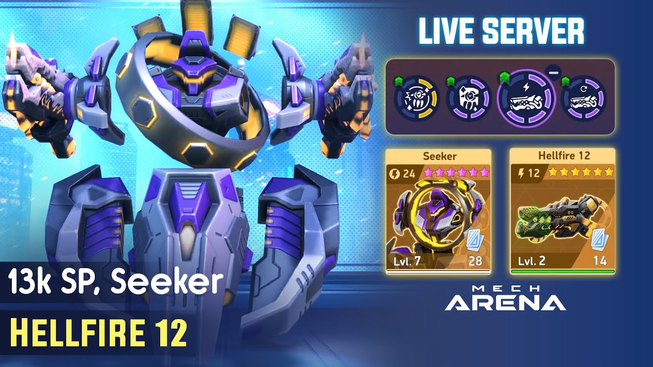 Не тратьте время зря! Seeker Hellfire 12 | Геймплей Mech Arena
