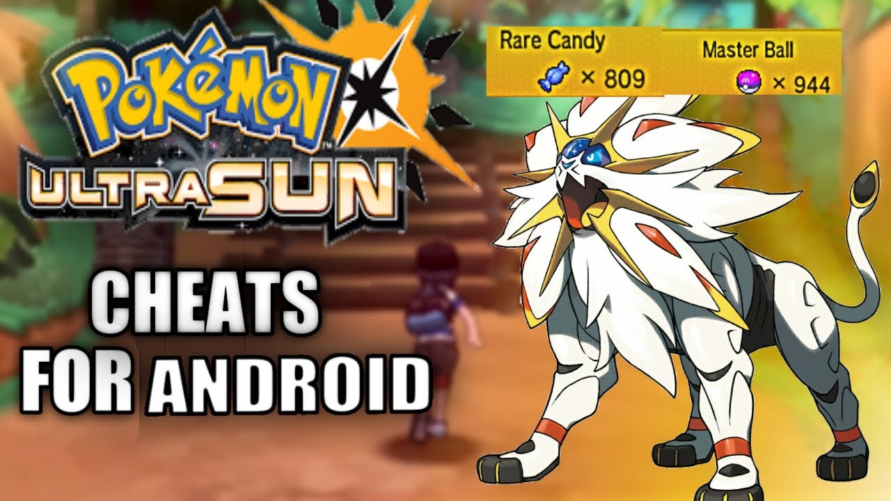 POKEMON ULTRA SUN CHEATS FOR CITRA EMULATOR|ANDROID|RARE CANDY AND MASTER BALL