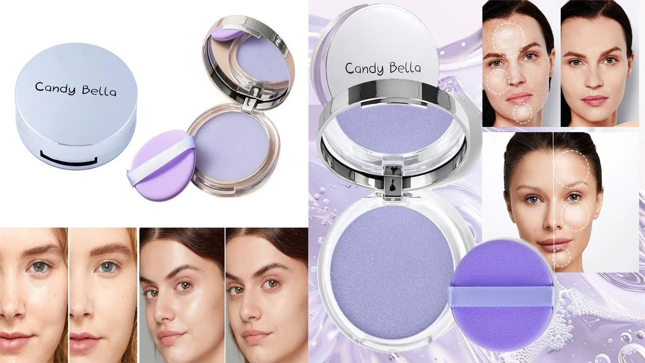 1PC Candy Bella Violet Cream To Powder Skin-friendly|  