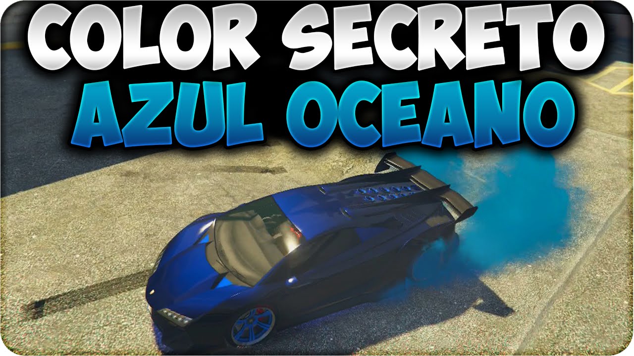 GTA 5 ONLINE 1.20 - COLOR SECRETO AZUL OCÉANO - COLORES OCULTOS - GTA V ONLINE 1.20/1.22