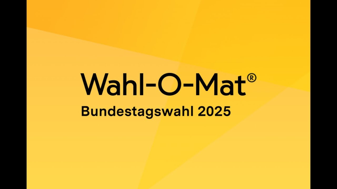 Der Wahl-O-Mat zur Bundestagswahl 2025!