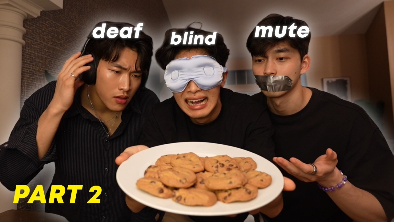 BLIND DEAF MUTE CHALLENGE PT 2 w/ 2 hot chinese men