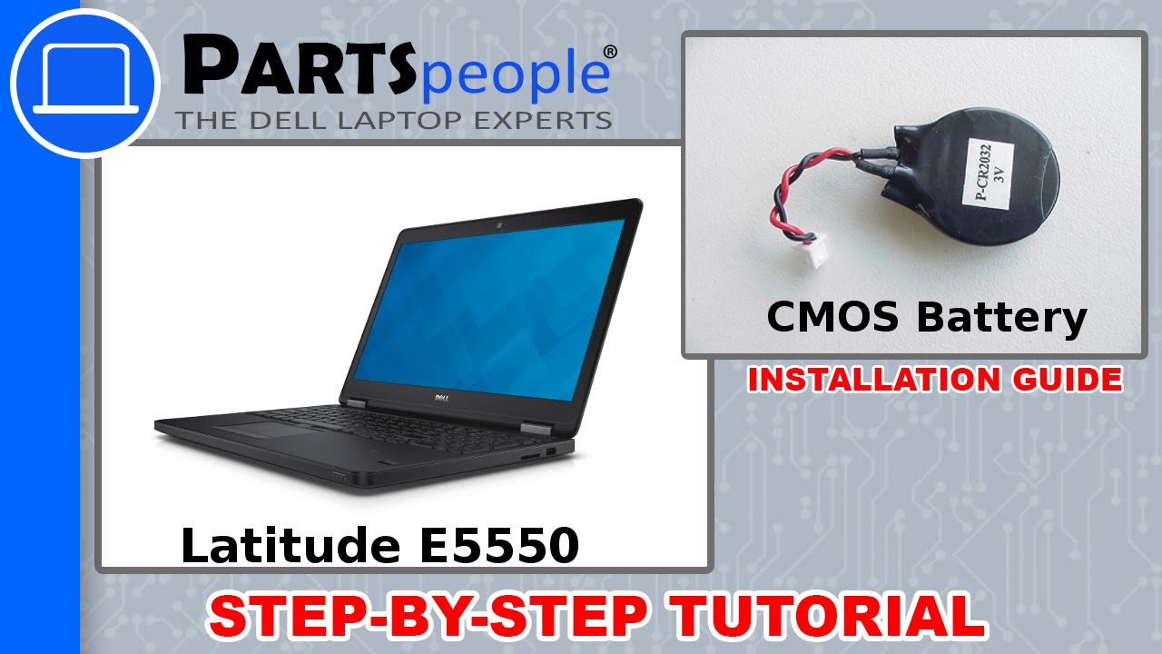 Dell Latitude E5550 CMOS Battery Replacement Video Tutorial